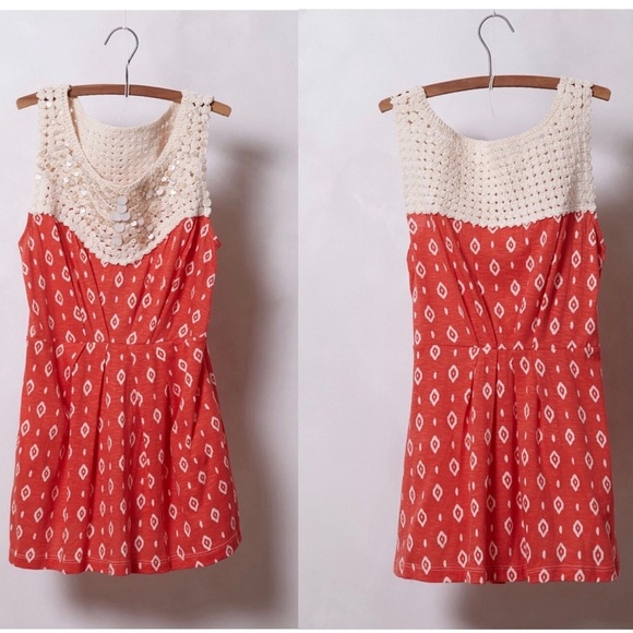 Anthropologie Deletta Pattern Gather Shell - Picture 1 of 6